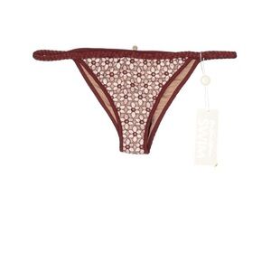 NEW For Love & Lemons Samba Braided Bikini Bottom Large